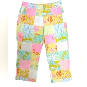 Lilly Pulitzer white label vintage capri pants